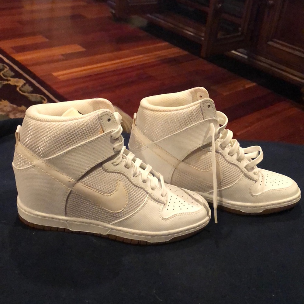 White Nike sneakers